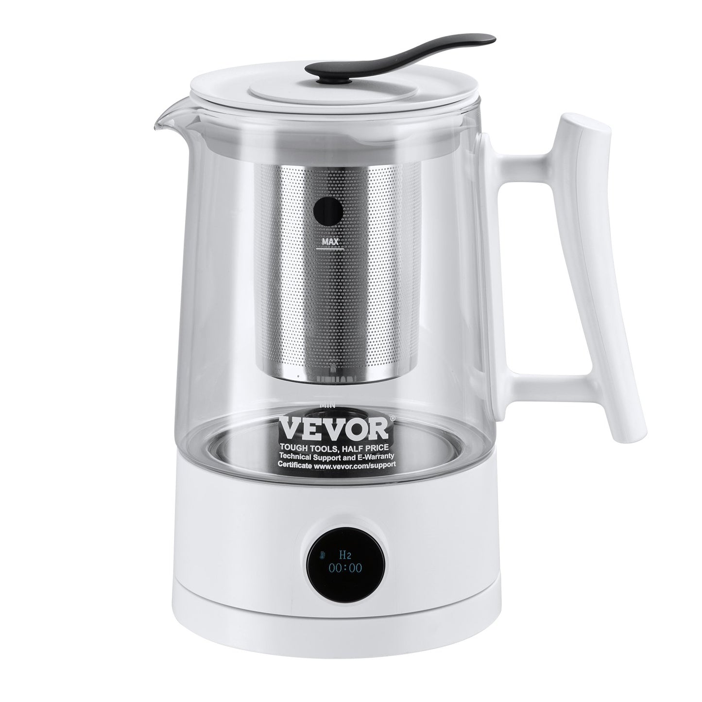 Hydrogen Water Pitcher Generator, 1,5 L / 52,8 oz vätegenerator med stor kapacitet Vattenkokare, SPE- och PEM-teknik, väterik vattenjonisator för att brygga kaffe eller te