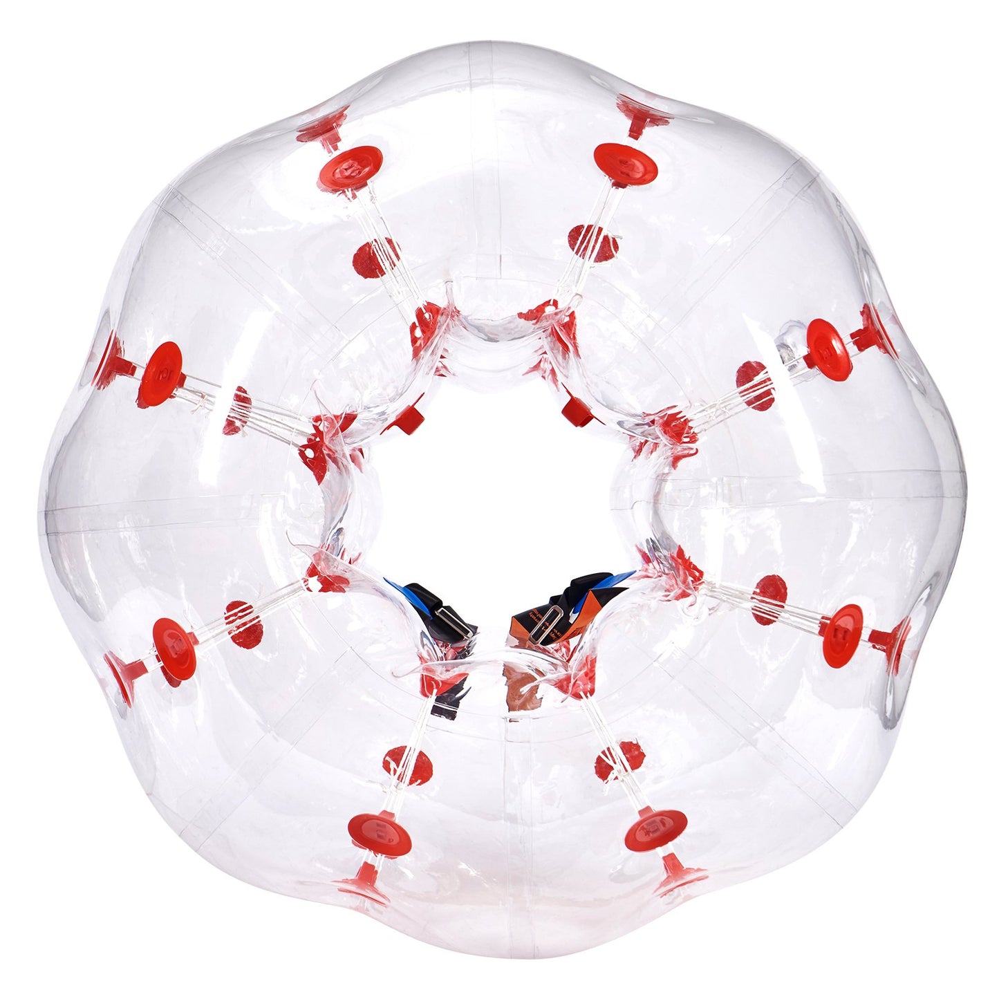Uppblåsbar Bumper Ball 1-pack, 4FT/1,2M Body Sumo Zorb-bollar för tonåringar och vuxna, 0,8 mm tjocka PVC-bubbelbollar för mänsklig hamster för utomhusspel för lagspel, Bumper Bopper-leksaker för trädgård, trädgård, park