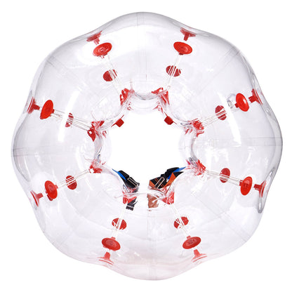 Uppblåsbar Bumper Ball 1-pack, 4FT/1,2M Body Sumo Zorb-bollar för tonåringar och vuxna, 0,8 mm tjocka PVC-bubbelbollar för mänsklig hamster för utomhusspel för lagspel, Bumper Bopper-leksaker för trädgård, trädgård, park