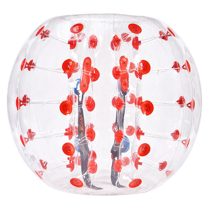 Uppblåsbar Bumper Ball 1-pack, 4FT/1,2M Body Sumo Zorb-bollar för tonåringar och vuxna, 0,8 mm tjocka PVC-bubbelbollar för mänsklig hamster för utomhusspel för lagspel, Bumper Bopper-leksaker för trädgård, trädgård, park