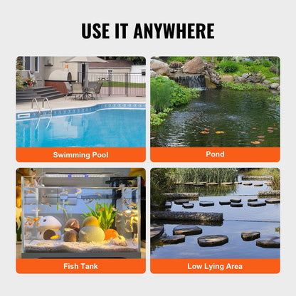 Submersible Utility Pump Sump Pump 320W 1585 GPH 23 ft Head water pump