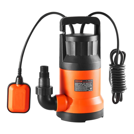 Tauchpumpe, Sumpfpumpe, 400 W, 2510 GPH, 26 Fuß Förderhöhe, Wasserpumpe