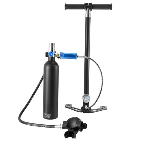 1L Scuba Tank 98.43 Feet Diving Depth Refillable Snorkel Air Bottle with Pump | EU