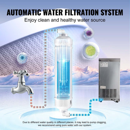 Commercial ice machine Freestanding cabinet machine 38kg/24H 40 ice cubes