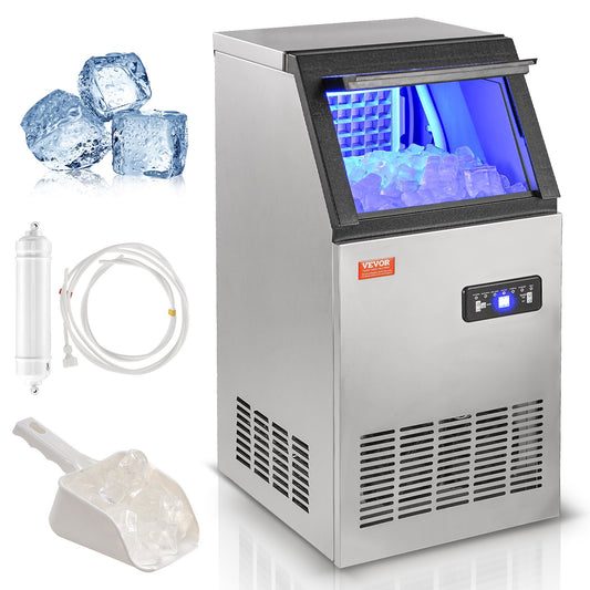 Commercial ice machine Freestanding cabinet machine 38kg/24H 40 ice cubes