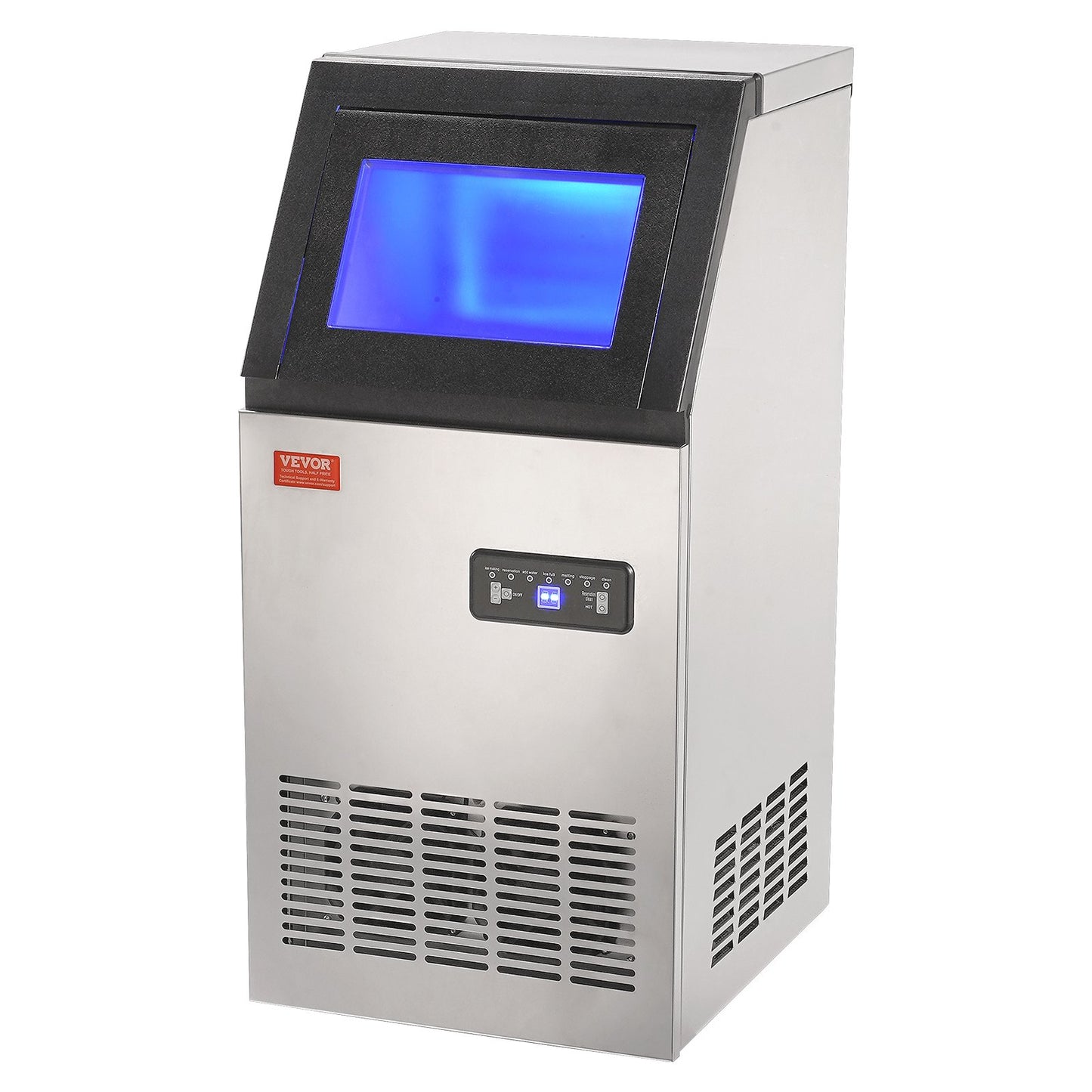 Commercial ice machine Freestanding cabinet machine 38kg/24H 40 ice cubes