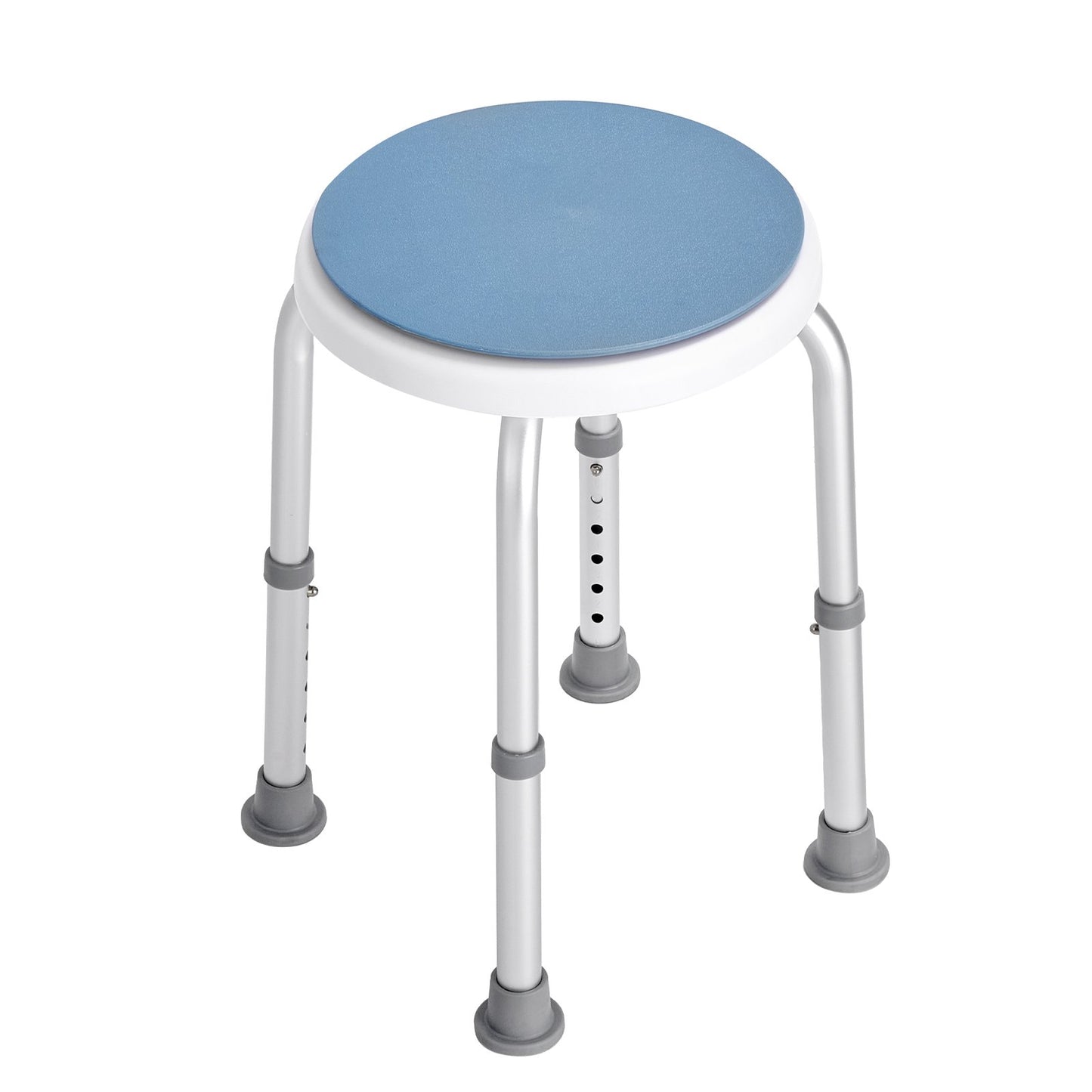 Shower chair 360 degrees rotating, adjustable height Shower stool seat, bath chair for indoor shower or bathtub, non-slip bench Bathtub seat Stool for elderly disabled Handicap, 136.1 kg Capacity