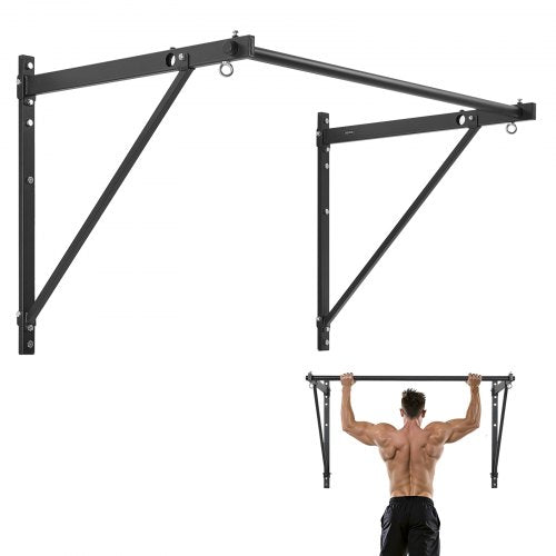 Pull Up Bar Väggmonterad Kraftig Chin Up Bar Hemmagym Justerbart Djup