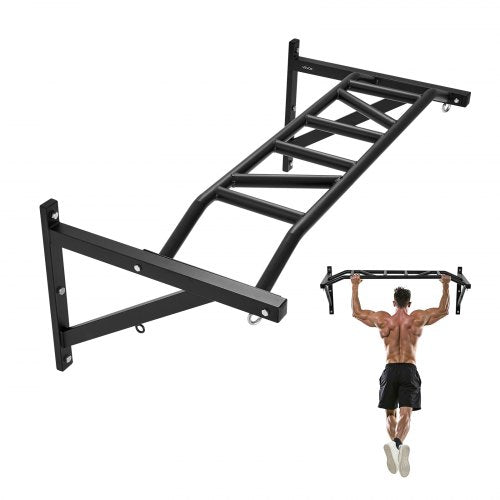 Pull Up Bar Multi Grip Wall Mounted Chin Up Bars Sturdy Home Gym