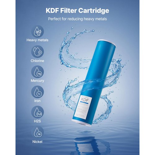 Hela Husets Vattenfilterpatron 4,5" x 20" KDF Hemfilter