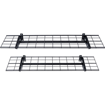 Garage Storage Shelves, 2-Pack, 4 x 1 ft Heavy Duty Garage Shelves Wall Mounted, 400 lbs Load Capacity (Total) Garage Storage Rack Floating Shelves, Suitable for Shop, Shed, Garage Storage