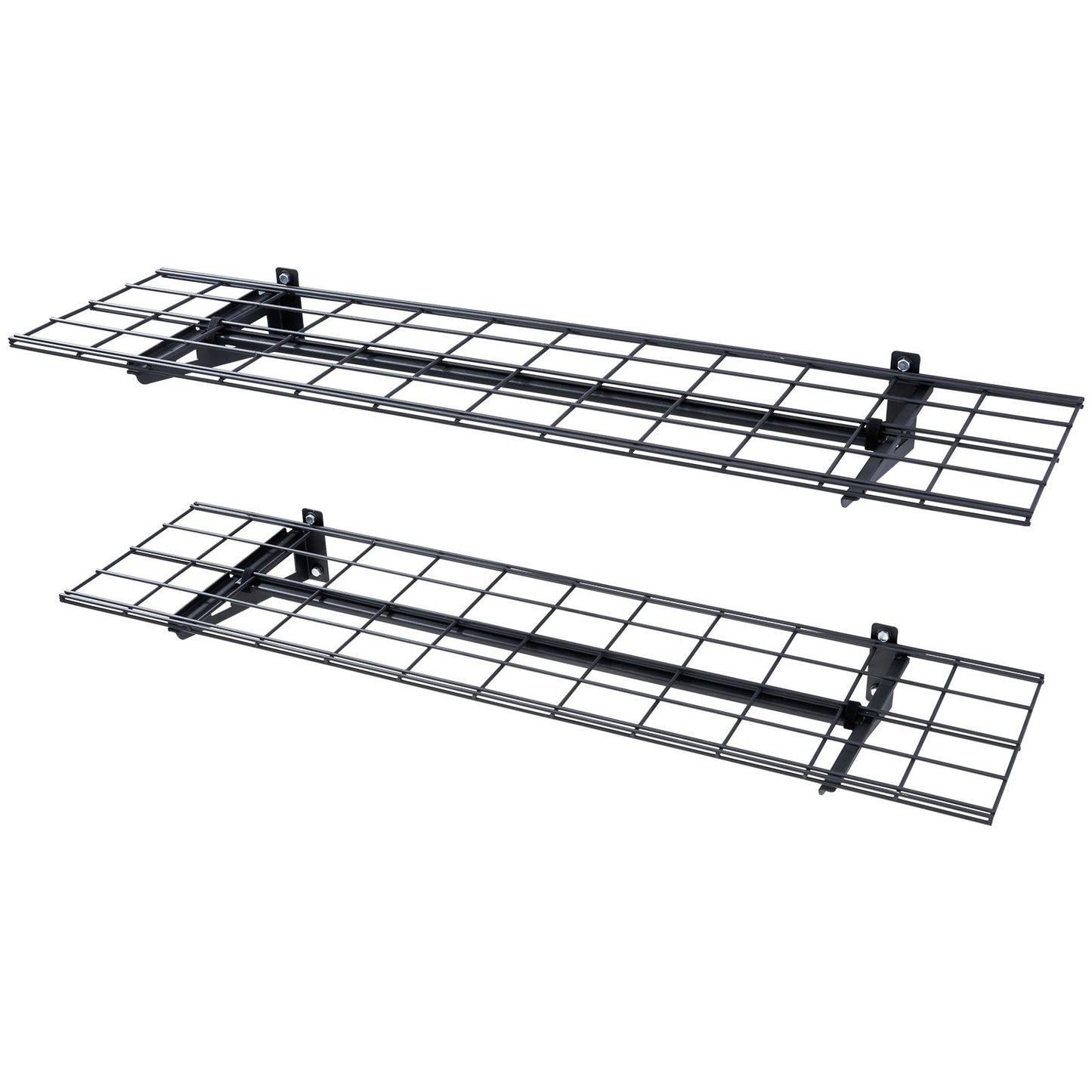 Garage Storage Shelves, 2-Pack, 4 x 1 ft Heavy Duty Garage Shelves Wall Mounted, 400 lbs Load Capacity (Total) Garage Storage Rack Floating Shelves, Suitable for Shop, Shed, Garage Storage