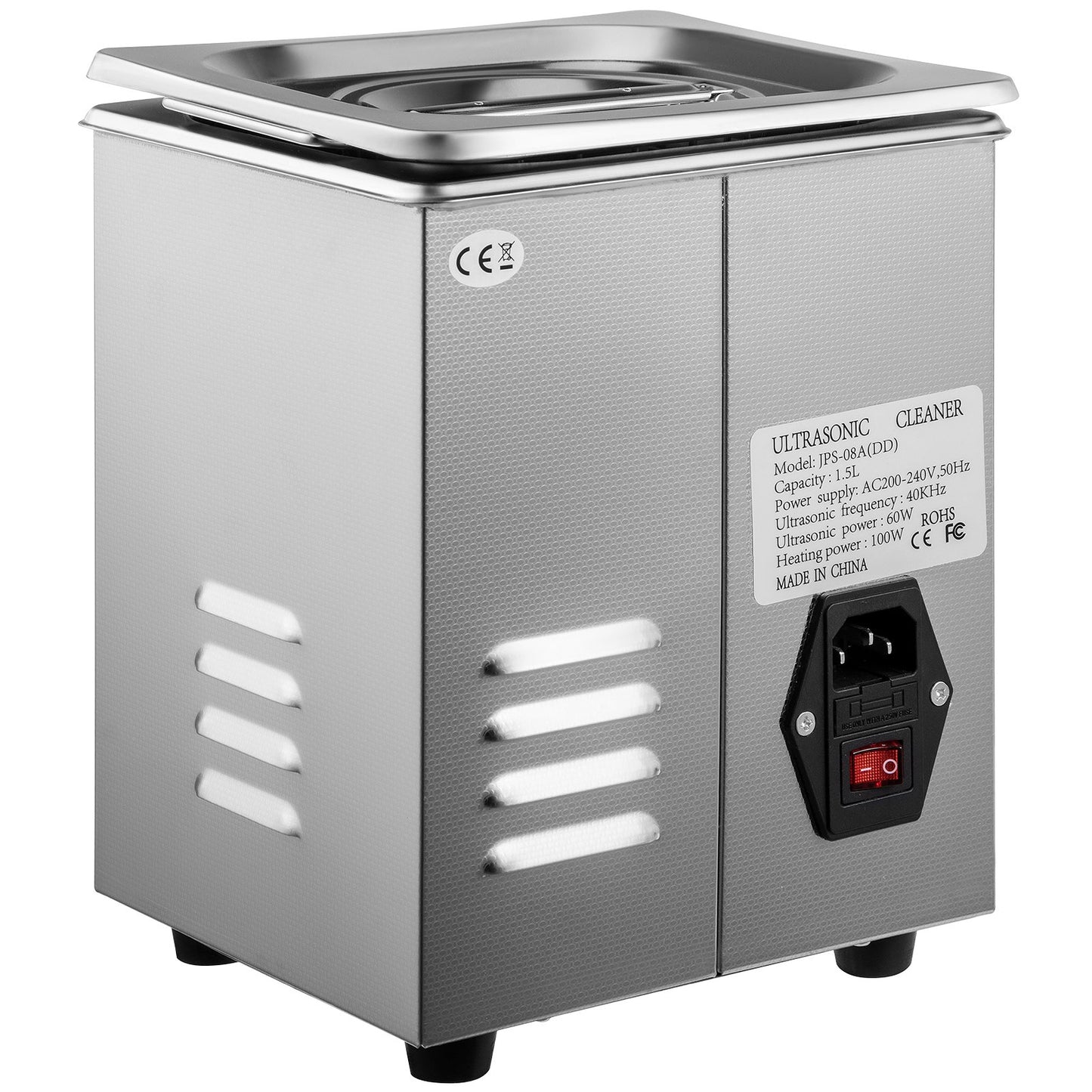 Ultrasonic Cleaner 1.3L Ultrasonic Cleaner Device with Heater Timer 60W