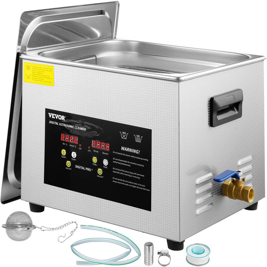 15L Digital Ultrasonic Cleaner Heater Timer 600W 40KHz rengöringsmaskin