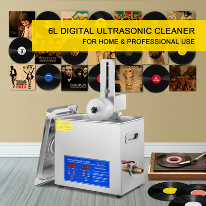6L Ultraschall-Schallplatten-Reinigungsmaschine Complete set Trockengestell