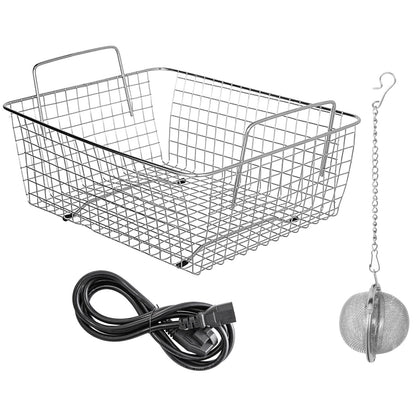 Knob Ultrasonic Cleaner 3L 40kHz Ultrasonic Cleaner Machine Knob Control Sonic Cleaner 304 Stainless Steel Ultrasonic Cleaner Machine with Heater &amp; Timer for Cleaning Jewelry Glasses Watches