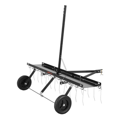 Tow Behind Dethatcher 48" Lawn Dethatcher Rake for ATV or Lawn Mower 24 Tines