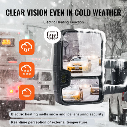 Power uppvärmda dragspeglar för Chevrolet Silverado (2014-2021)/GMC hopfällbara