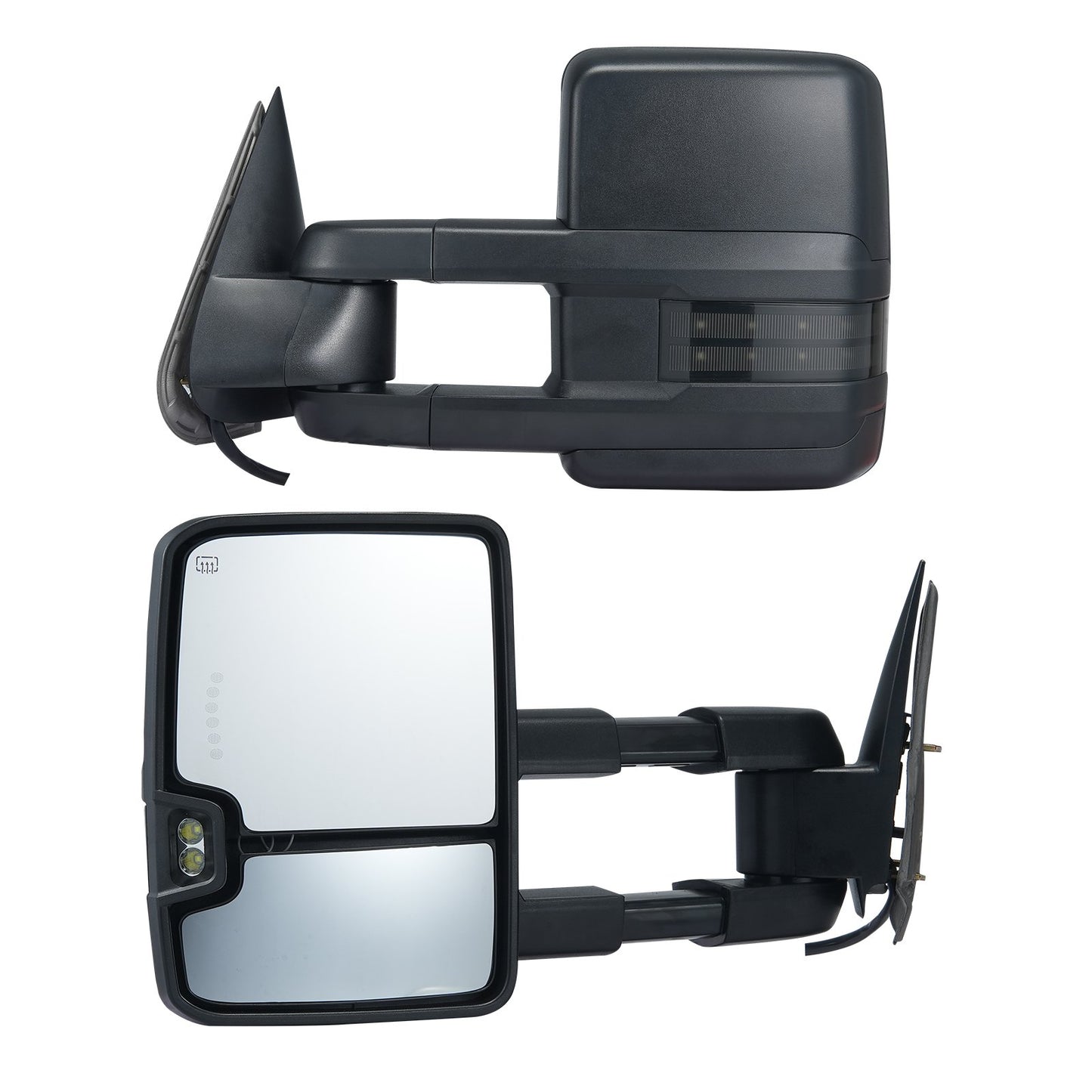 Power uppvärmda dragspeglar för Chevrolet Silverado (2014-2021)/GMC hopfällbara