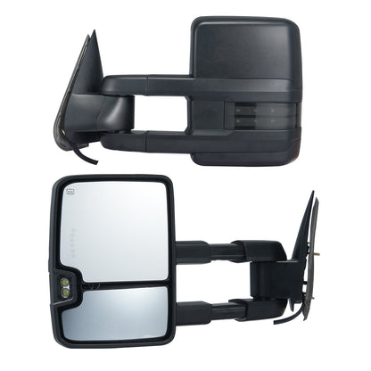 Power uppvärmda dragspeglar för Chevrolet Silverado (2014-2021)/GMC hopfällbara