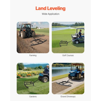Dragharv 66" bred bogsering bakom dragharv stålgrusväghyvel ATV UTV |  EU