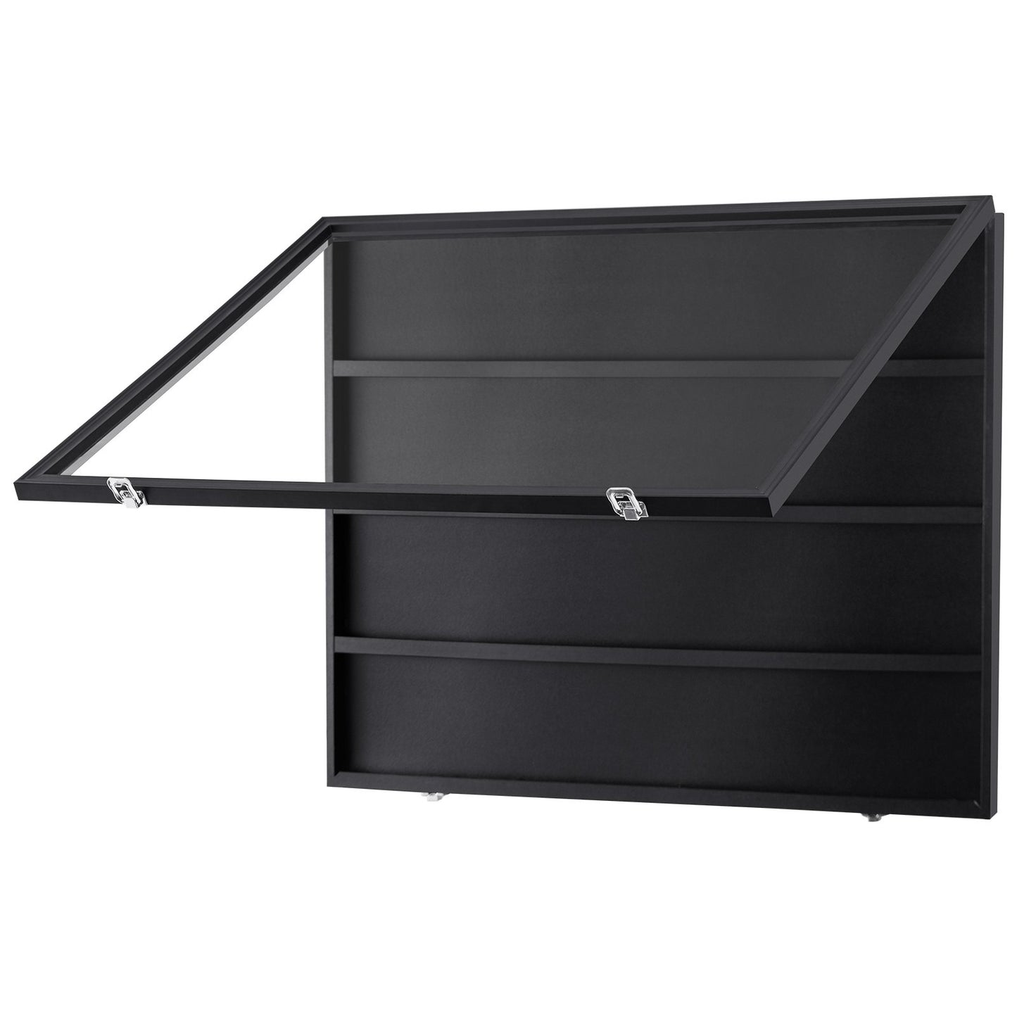 36 Graded Sport Card Display Case, 30,5x24,3x2,1 tum, Baseball Card Display Ram med 98 % UV-skydd Clear View PC-glas, låsbart väggskåp för fotboll Basket Hockey Trading Card