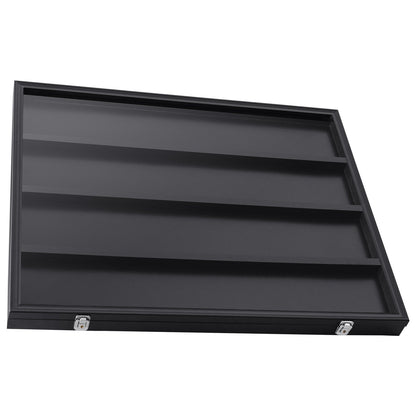 36 Graded Sport Card Display Case, 30,5x24,3x2,1 tum, Baseball Card Display Ram med 98 % UV-skydd Clear View PC-glas, låsbart väggskåp för fotboll Basket Hockey Trading Card