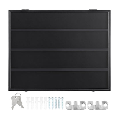 36 Graded Sport Card Display Case, 30,5x24,3x2,1 tum, Baseball Card Display Ram med 98 % UV-skydd Clear View PC-glas, låsbart väggskåp för fotboll Basket Hockey Trading Card