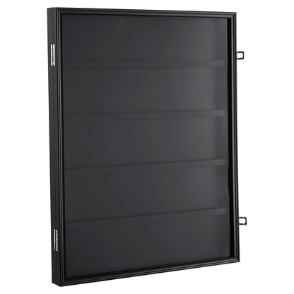35 Graded Sport Card Display Case, 24,3x30,5x2,1 tum, Baseball Card Display Ram med 98 % UV-skydd Clear View PC-glas, Låsbart väggskåp för fotboll Basket Hockey Trading Card