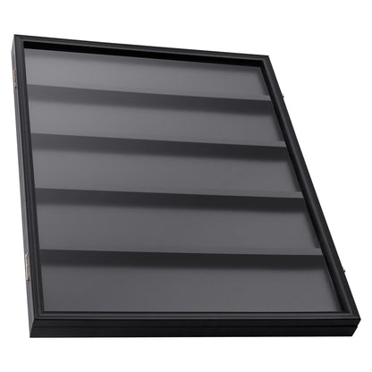 35 Graded Sport Card Display Case, 24,3x30,5x2,1 tum, Baseball Card Display Ram med 98 % UV-skydd Clear View PC-glas, Låsbart väggskåp för fotboll Basket Hockey Trading Card