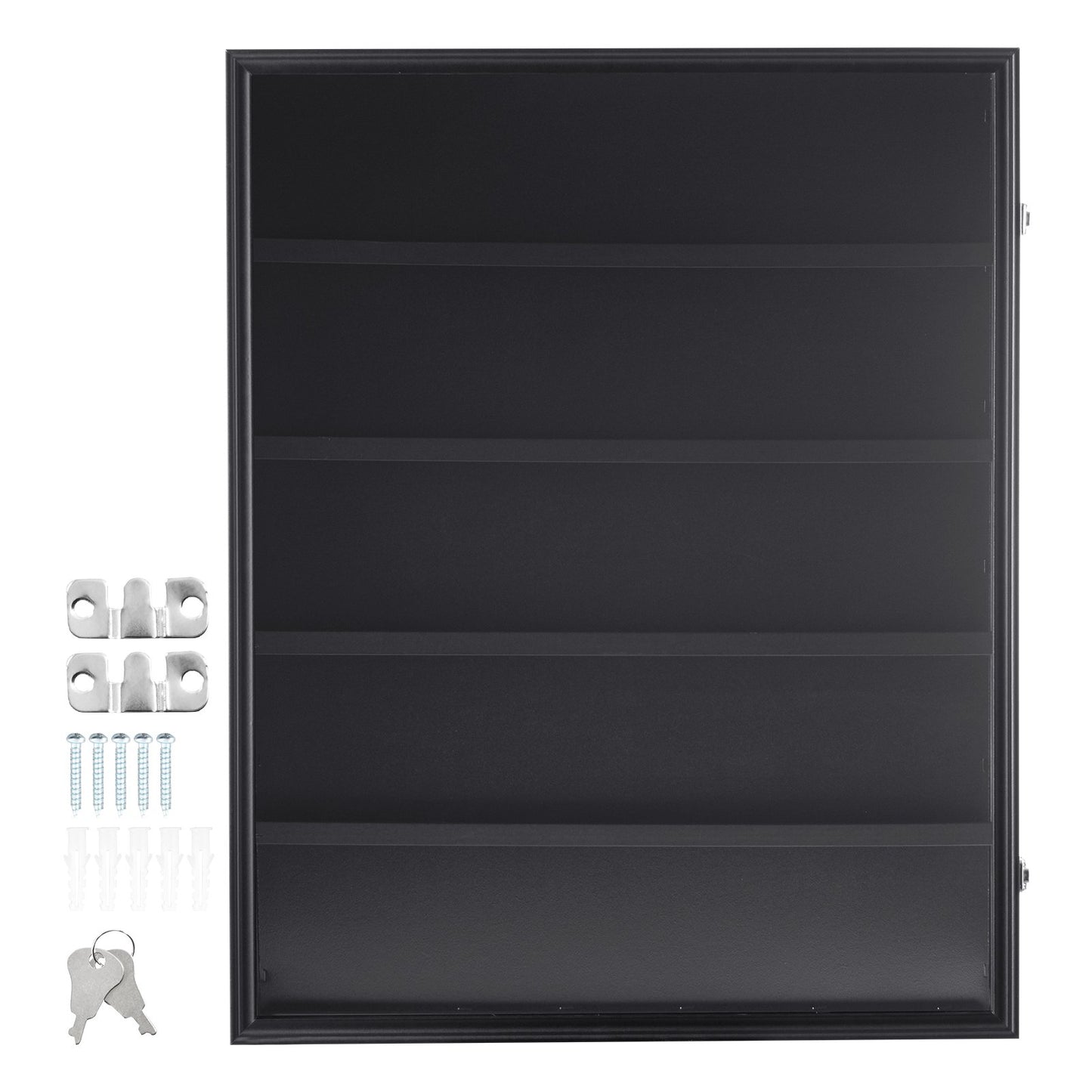 35 Graded Sport Card Display Case, 24,3x30,5x2,1 tum, Baseball Card Display Ram med 98 % UV-skydd Clear View PC-glas, Låsbart väggskåp för fotboll Basket Hockey Trading Card