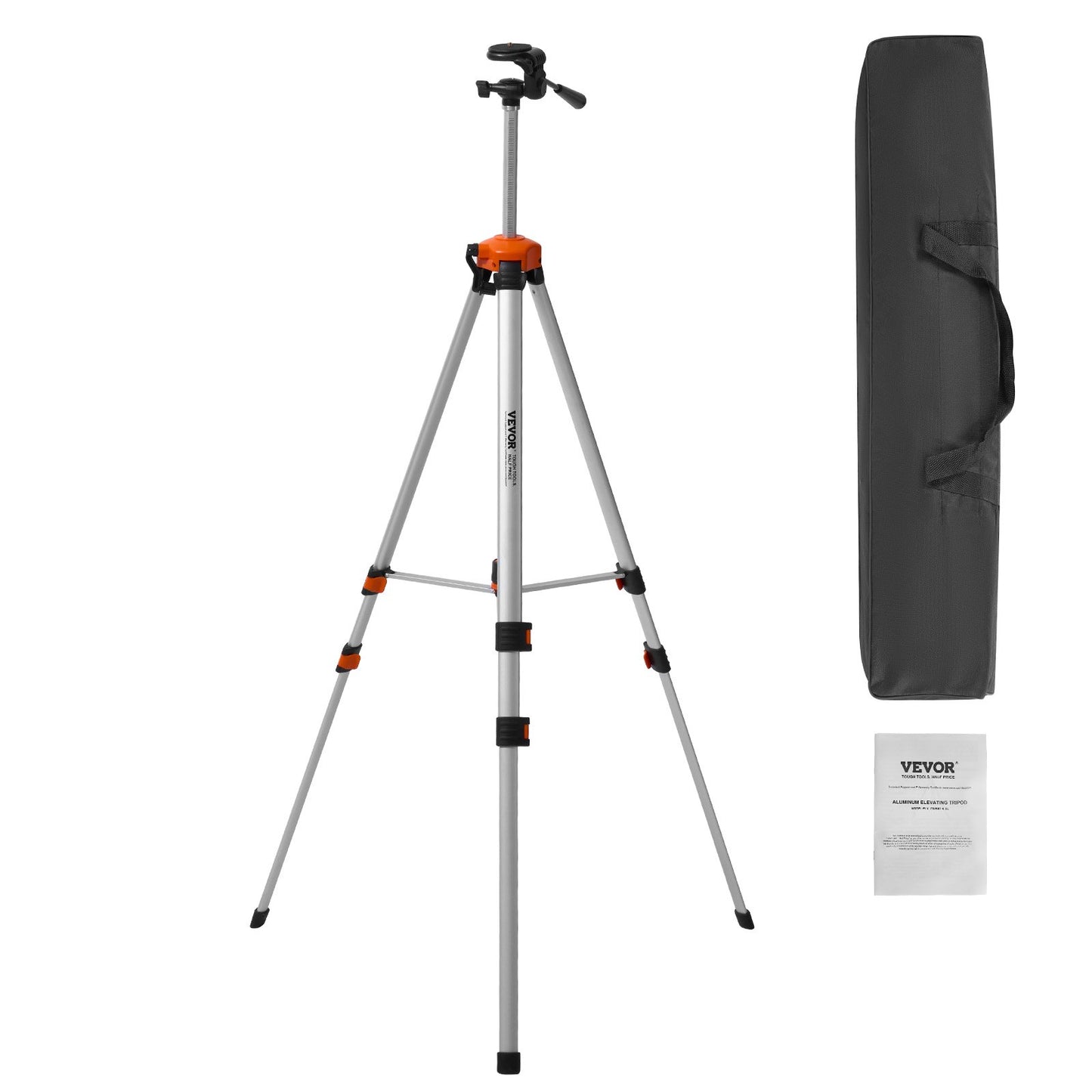 Laser Level Tripod ¼ x 20 tråd 27,36-68,11 tum Höjdjustering