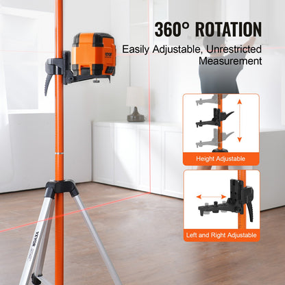 Laser Level Tripod 1/4"-20 & 5/8"-11 gänga 40,94-133,85 i höjdjustering