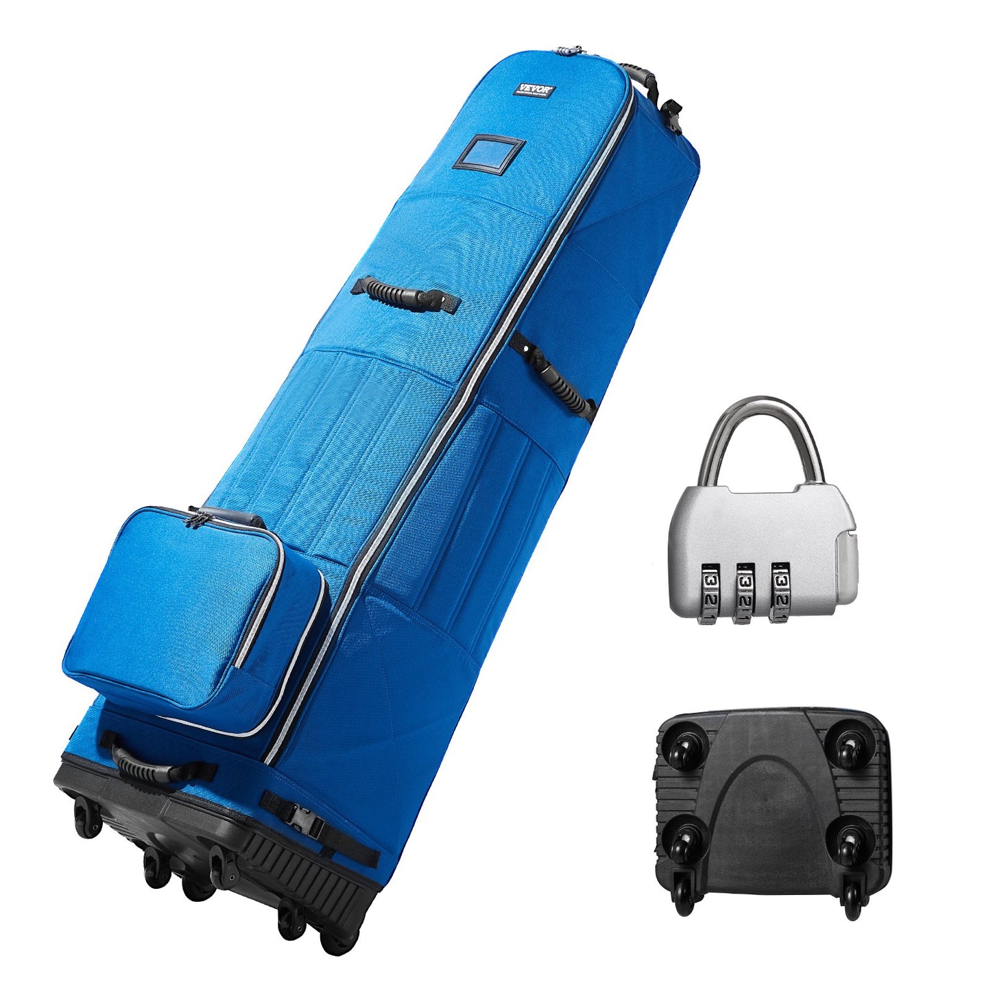 Golf Club Travel Bag Golf Luggage Bag Cover with Wheels 1200D Oxford