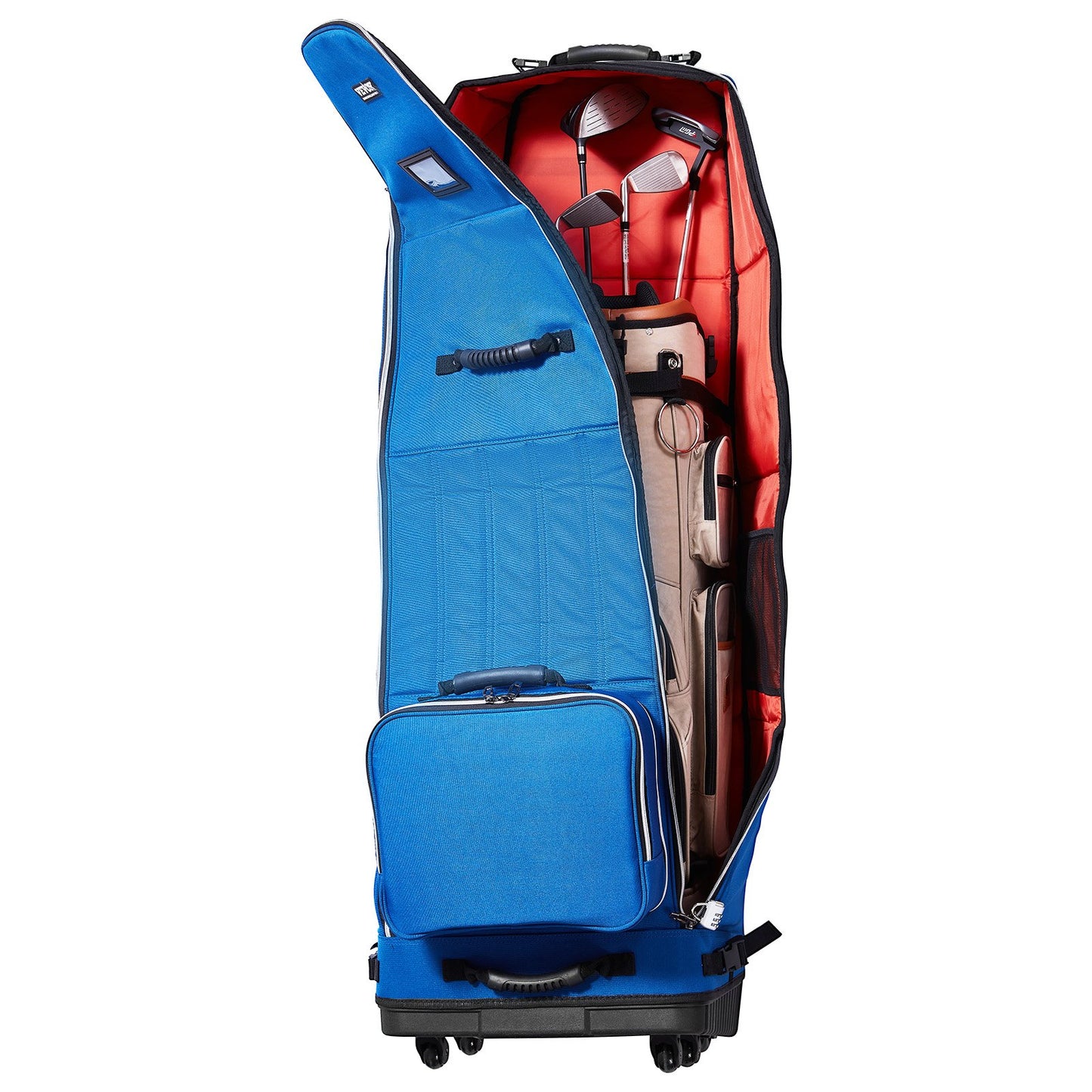 Golf Club Travel Bag Golf Luggage Bag Cover with Wheels 1200D Oxford