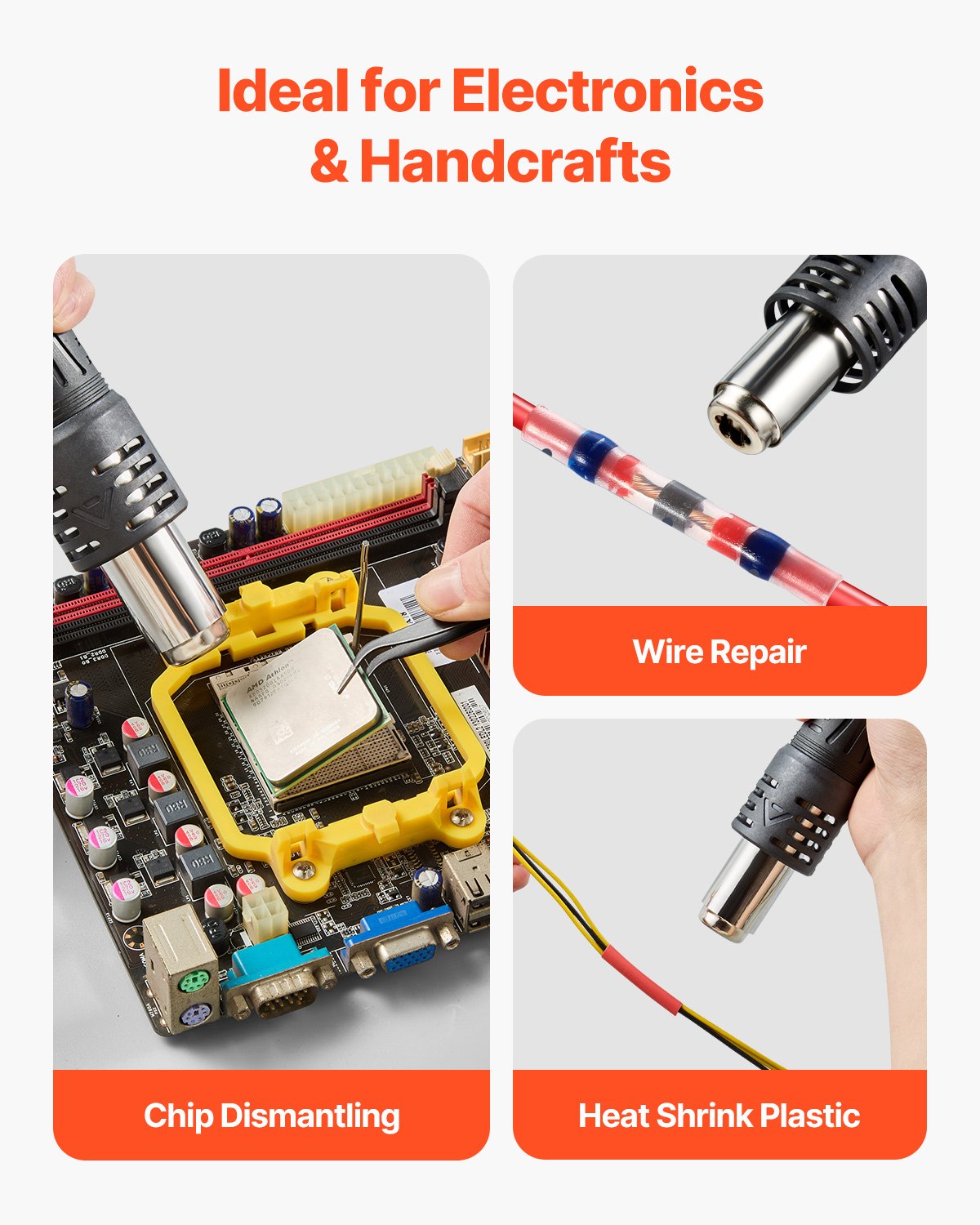 Hot Air Rework Station 1000W LED Digital SMD Rework Station 212℉-896℉