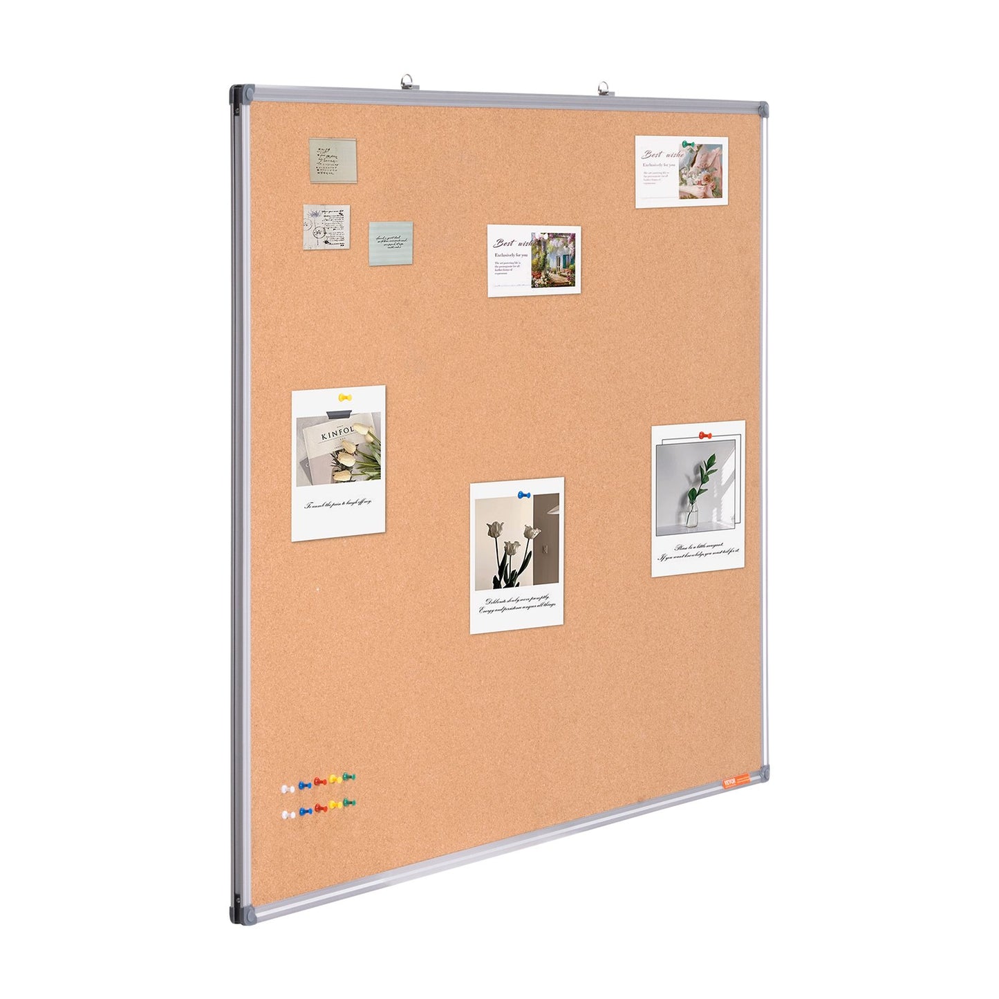48"x36" stor korktavla – väggmonterad anslagstavla med anslagstavla