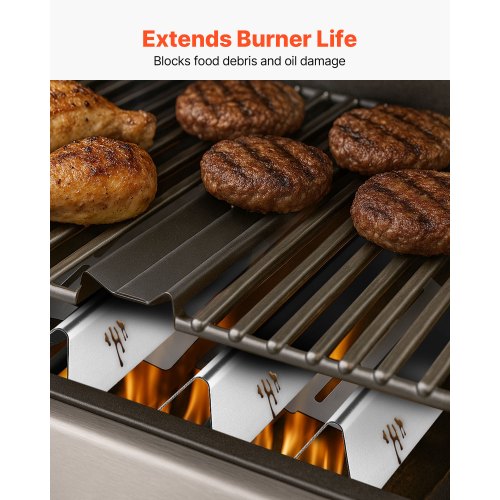 Smaksättningsstänger och värmeavvisare, 44 cm grillreservdel, för Weber Genesis 300-seriens grillar, inklusive E310 E320 E330 S310 S320 S330, tjockare värmeplatta i rostfritt stål, 7-pack |  EU