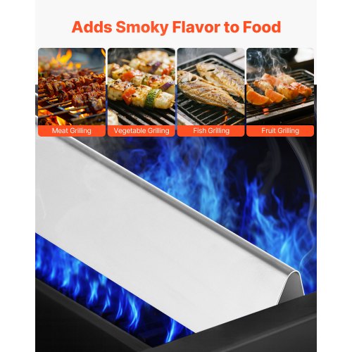 Smaksättningsstänger och värmeavvisare, 44 cm grillreservdel, för Weber Genesis 300-seriens grillar, inklusive E310 E320 E330 S310 S320 S330, tjockare värmeplatta i rostfritt stål, 7-pack |  EU