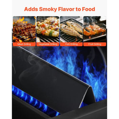 Smaksättningsbarer, 39 cm grillreservdel, för Weber Spirit I & II 300-seriens grillar, inklusive Spirit E-310, ll S-310, ll E-320, porslinsemaljerad ståltjockare värmeplatta, 5-pack |  EU