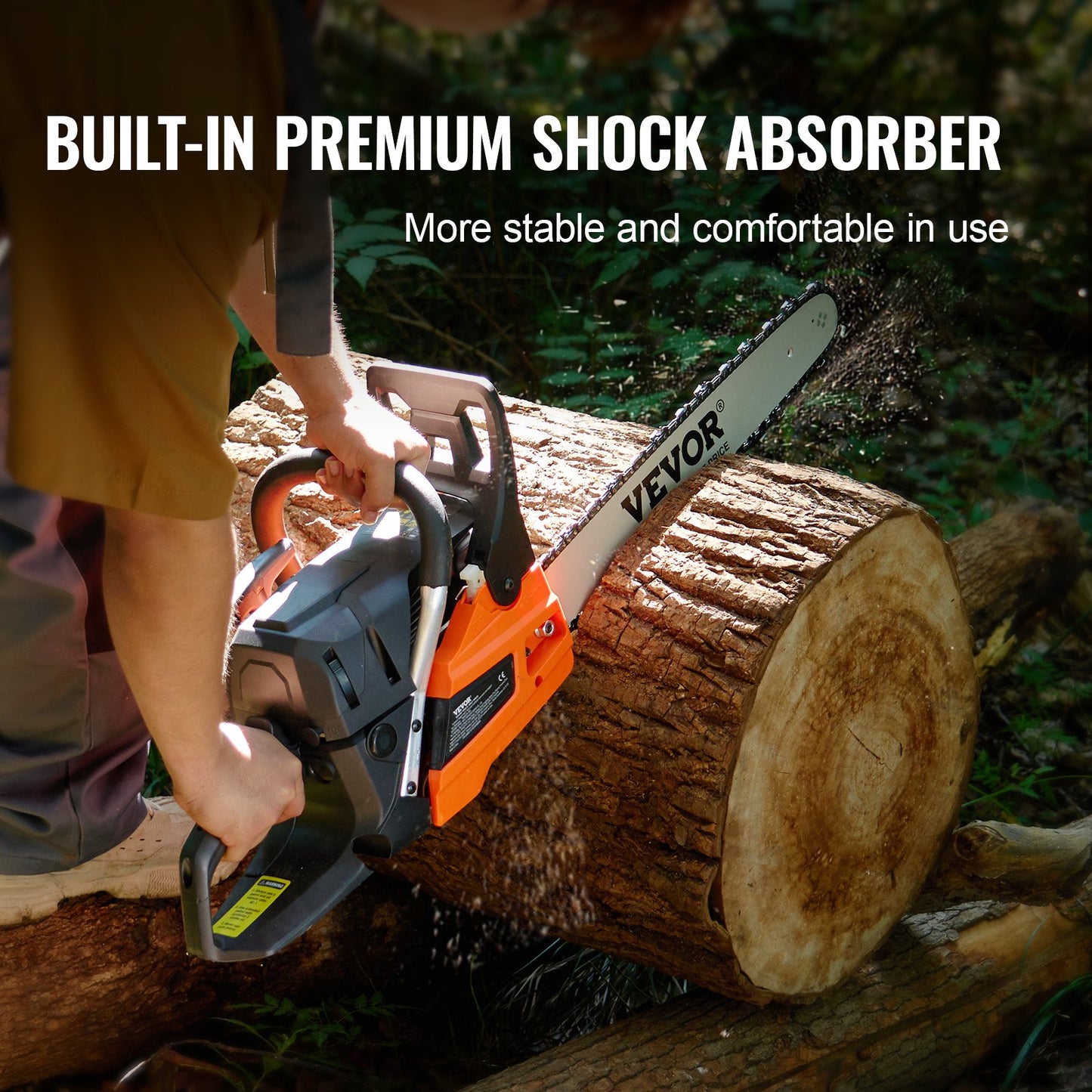 52CC 18" Gasoline Chainsaw Gas Powered Wood Cutting Engine Gas Chainsaw