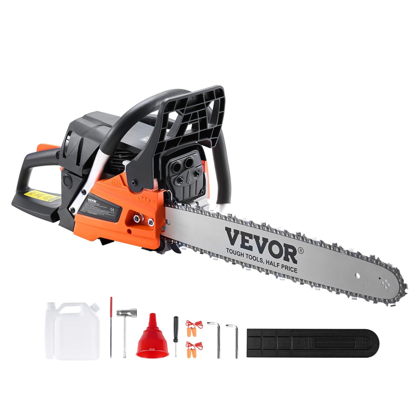 52CC 18" Gasoline Chainsaw Gas Powered Wood Cutting Engine Gas Chainsaw