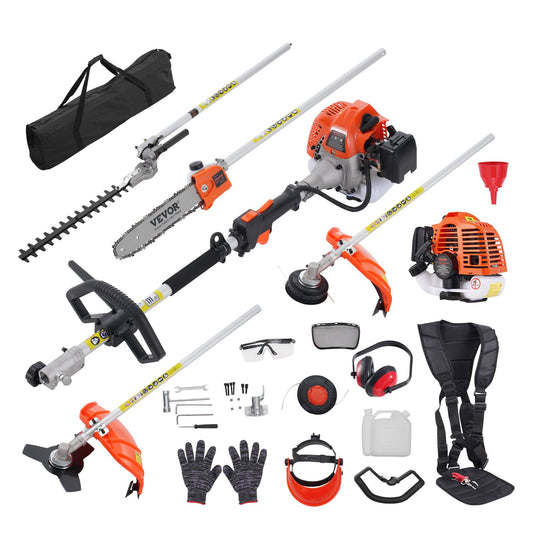 5-in-1 Multifunctional Trimming Tools Gas Hedge Trimmer 26CC Weed Eater