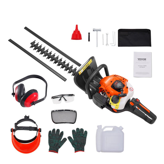 23.2" 26CC 2-Stroke Gas Hedge Trimmer Gas Powered Handheld Hedge Trimmer