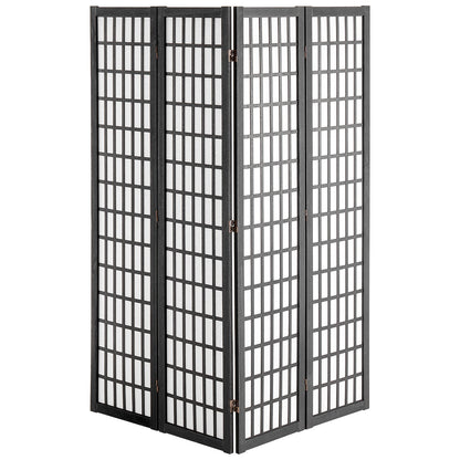 Room divider Japanese wall divider 4 panel screen for room separation