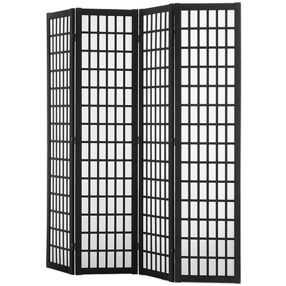 Room divider Japanese wall divider 4 panel screen for room separation