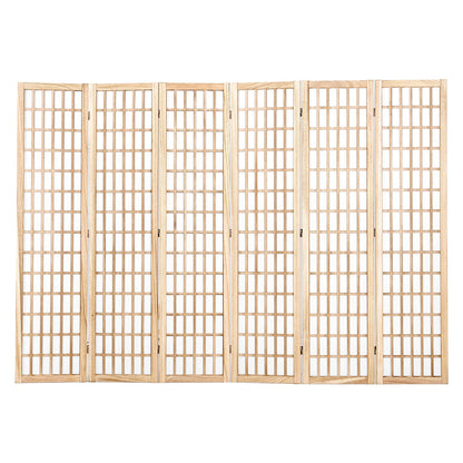 Room divider Japanese wall divider 6 panel screen for room separation