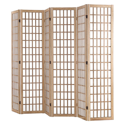 Room divider Japanese wall divider 6 panel screen for room separation