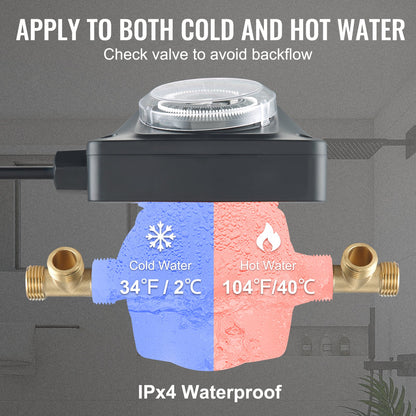 Warmwasser-Umwälzpumpe Umwälzpumpe DN20 Einlass/Auslass DN15 Adapter