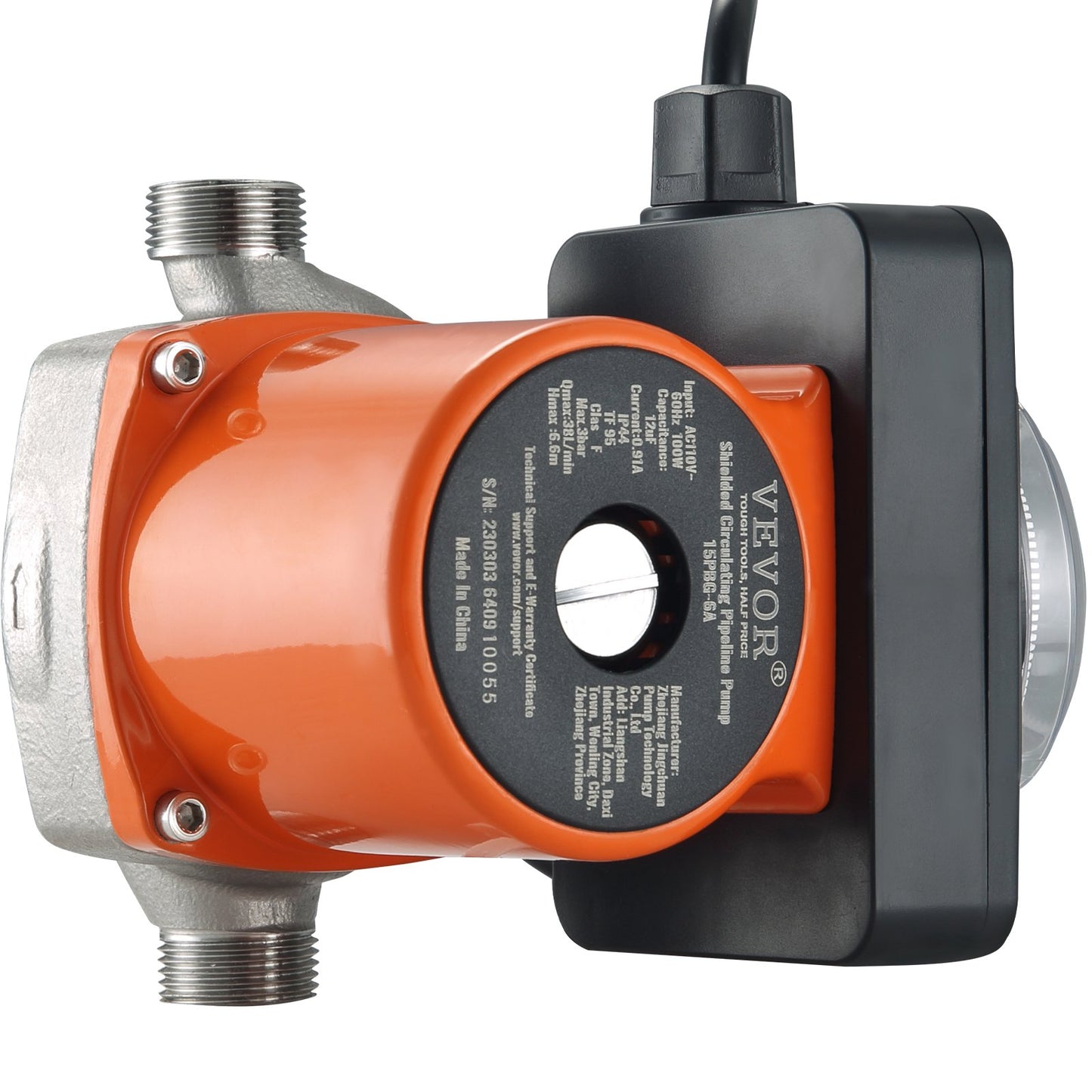 Warmwasser-Umwälzpumpe Umwälzpumpe DN20 Einlass/Auslass DN15 Adapter